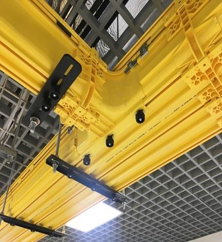 Fiber runner junction and supports